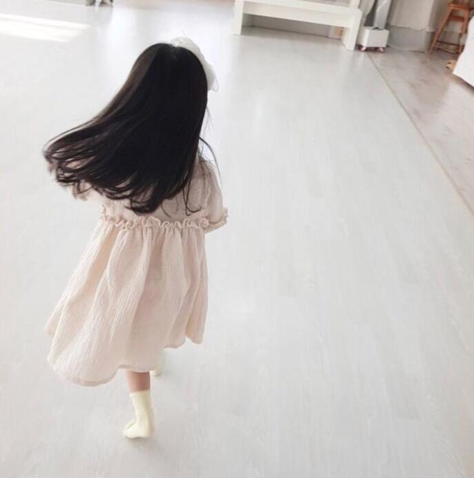 Vauva tytöt kesä kesä kesä japani tyttö tyttö mekko pellava kevät vaatteet röyhelöt prinsessa vauva tyttö vaatteet