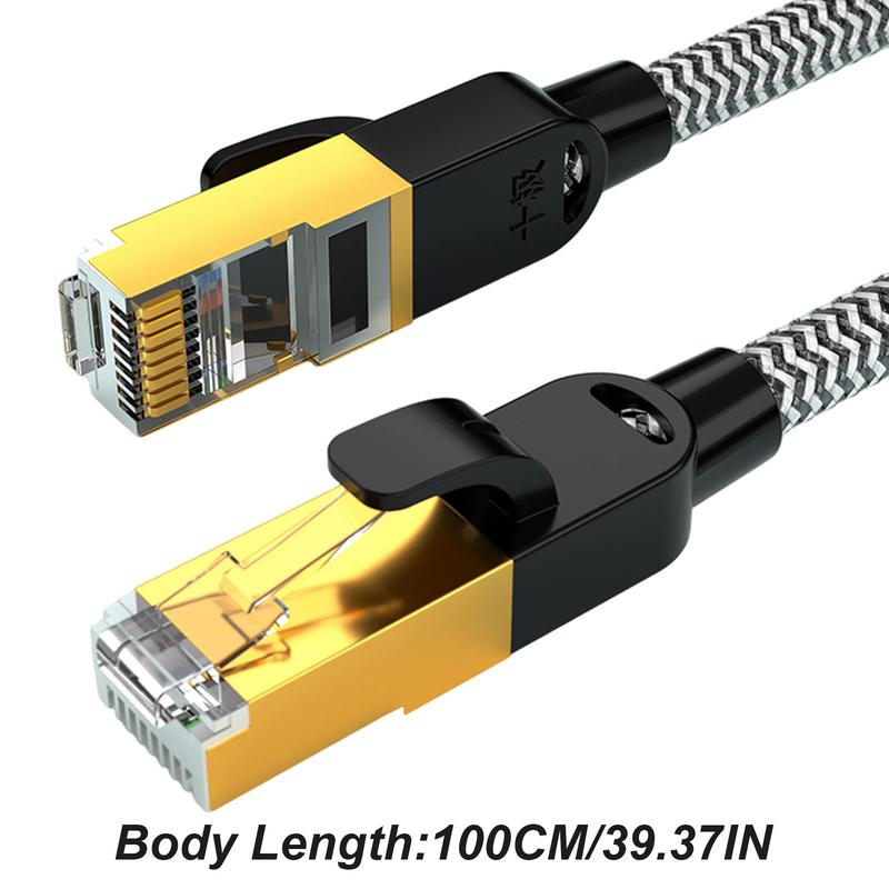 Cat6 Nylon Braided Ethernet Cable RJ45 Lan Cable High Speed 1Gbps 1/3/5m Lan Cable Low Attenuation Ethernet Cable