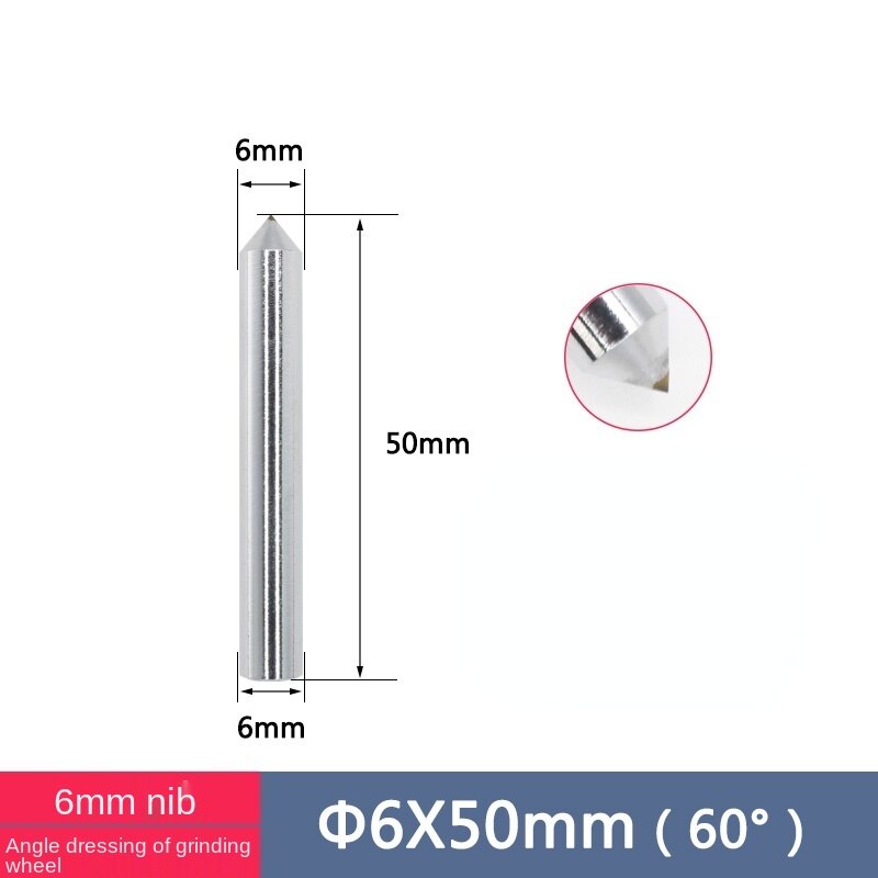 Diamant Stift Schleifen Rad Kommode/Schleifen Rad Dressing Messer/Diamant Schleifen Rad Dressing Stift/Hand Dressing Messer: 6mm Kuli Spitze