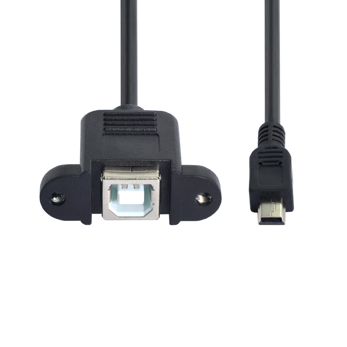 CY Mini-USB Verlängerungskabel – 5-polig, 20 Cm, 90 Grad Abgewinkelt, Für Daten & Laden
