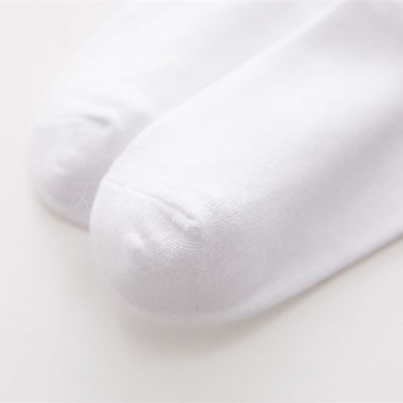 Bas blancs pour enfants 5 couleurs/lot | Chaussettes pour bébés, confortables, légères et douces, en coton, confortables et décontractées, pour enfants garçons et filles, chaussettes de Sport pour écoliers