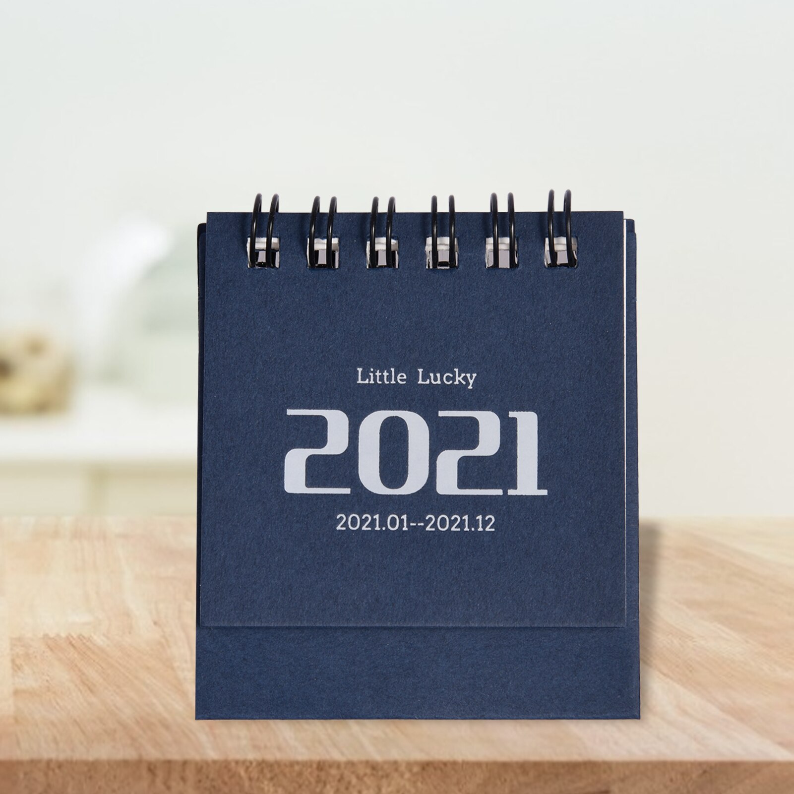 Mini Calendars Small Desk Calendar Convenient Daily Schedule Table Planner Yearly Organizer Office School Supplies: Blue