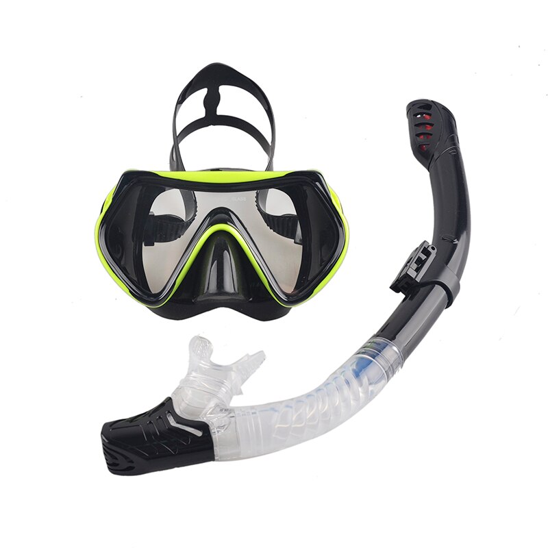 Professionele Duiken Masker Snorkel Anti-Fog Bril Bril Set Siliconen Zwemmen Vissen Zwembad Apparatuur 6 Kleur