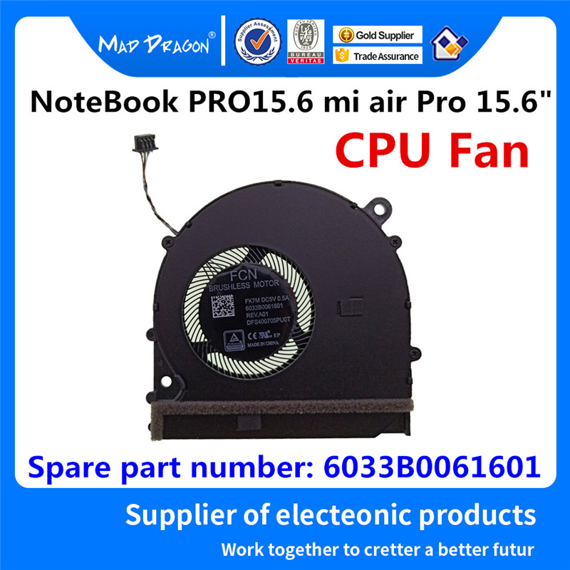 original CPU Cooling fan VIDEO GPU Cooling Fan left right Fan For Xiaomi NoteBook PRO 15.6 mi air Pro 15.6" CPU Fan GPU Fan: CPU Fan