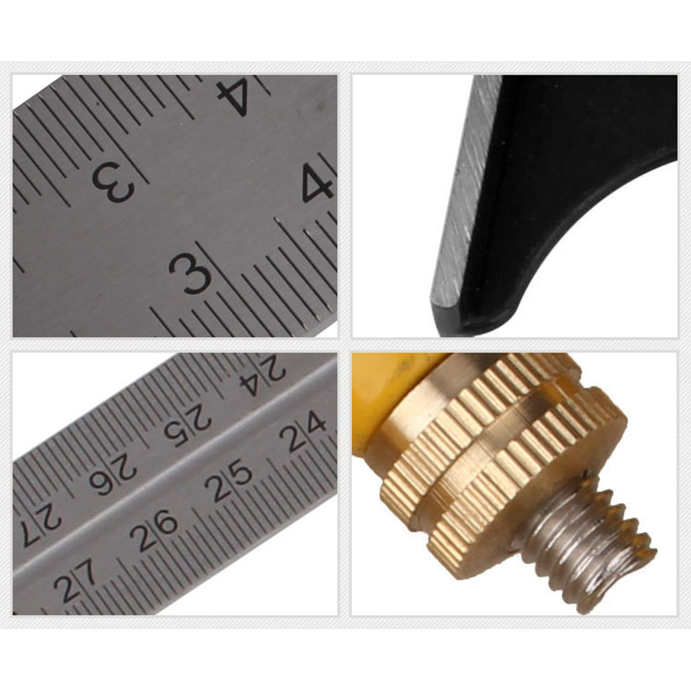 300mm/12"Measuring 3 In1 Adjustable Ruler Multi Combination Square Angle Finder Protractor Tools