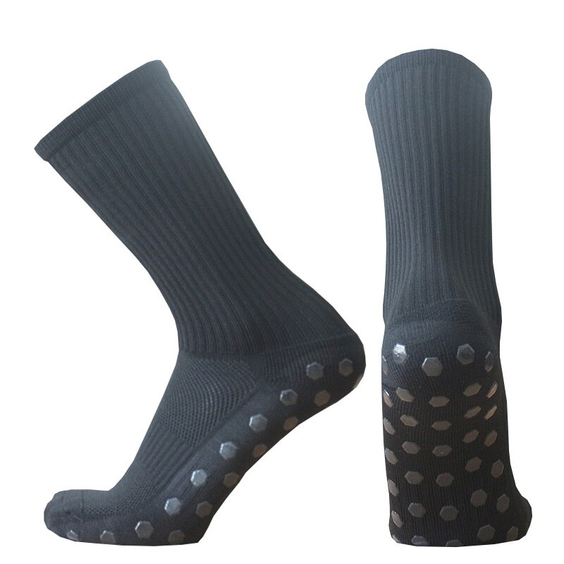 Sport Mannen Vrouwen Anti Slip Fs Voetbal Sokken Baseball Rugby Grip Voetbal Sokken: black