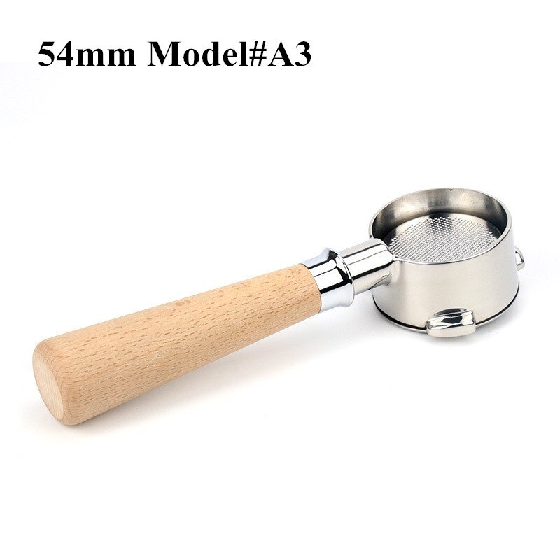 54mm Coffee Bottomless Portafilter For Breville 870/878/880 Filter Basket Stainless Steel Replacement Espresso Machine Accessory: 54mm A3