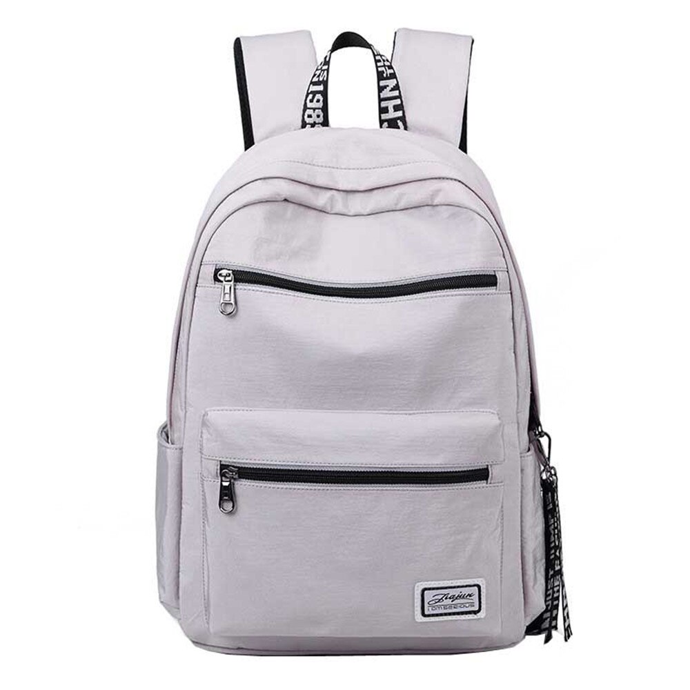 Afslappet piger skole rygsæk vandtæt skoletaske smuk stil skoletasker rygsæk til teenager 2 størrelser: Grå lille