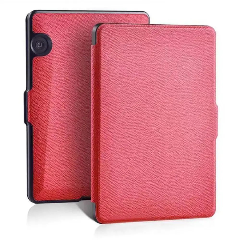 För kindle voyage, pu-läderfodral i e-boksläsare för kindle voyage, smalt skyddande fodral: Övrig