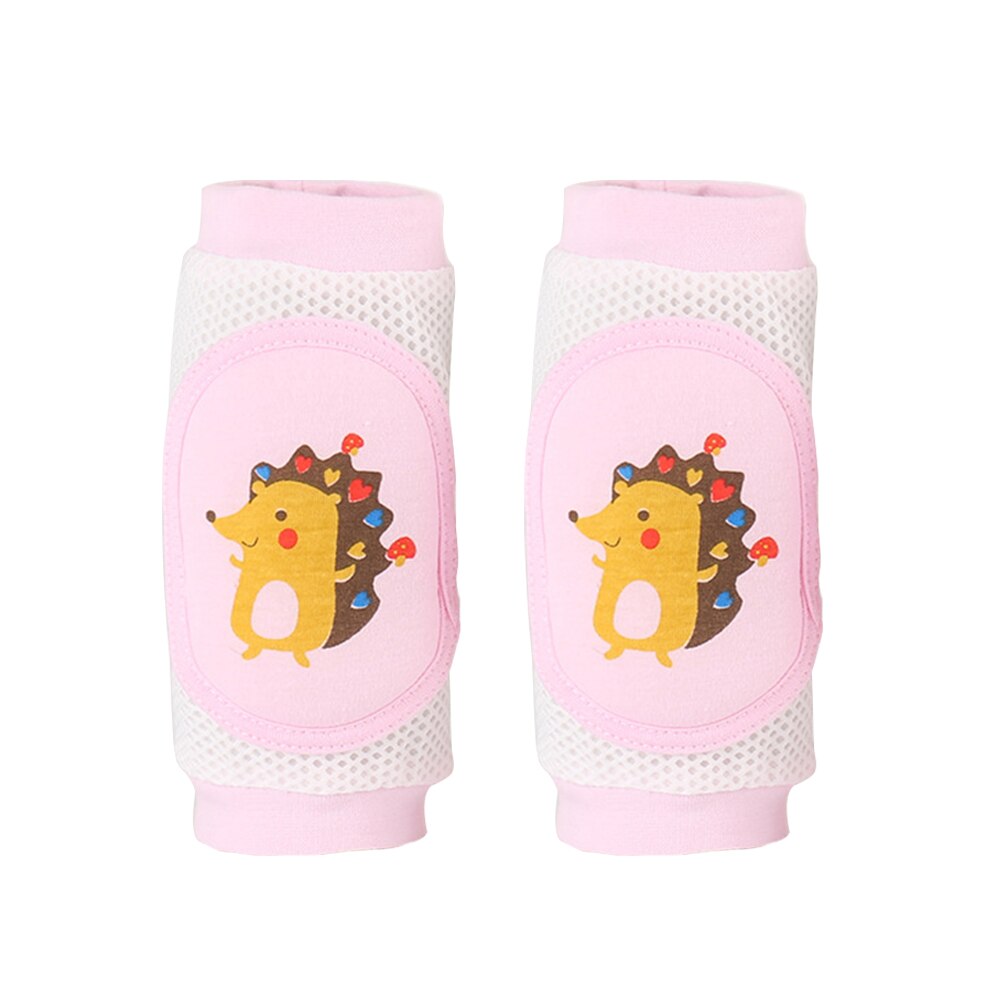 Cartoon baby kniebeschermers hoge elastische Mesh kniebeschermers elleboog crawl peuter Scratch preventie ondersteuning protector voor baby veiligheid: 1