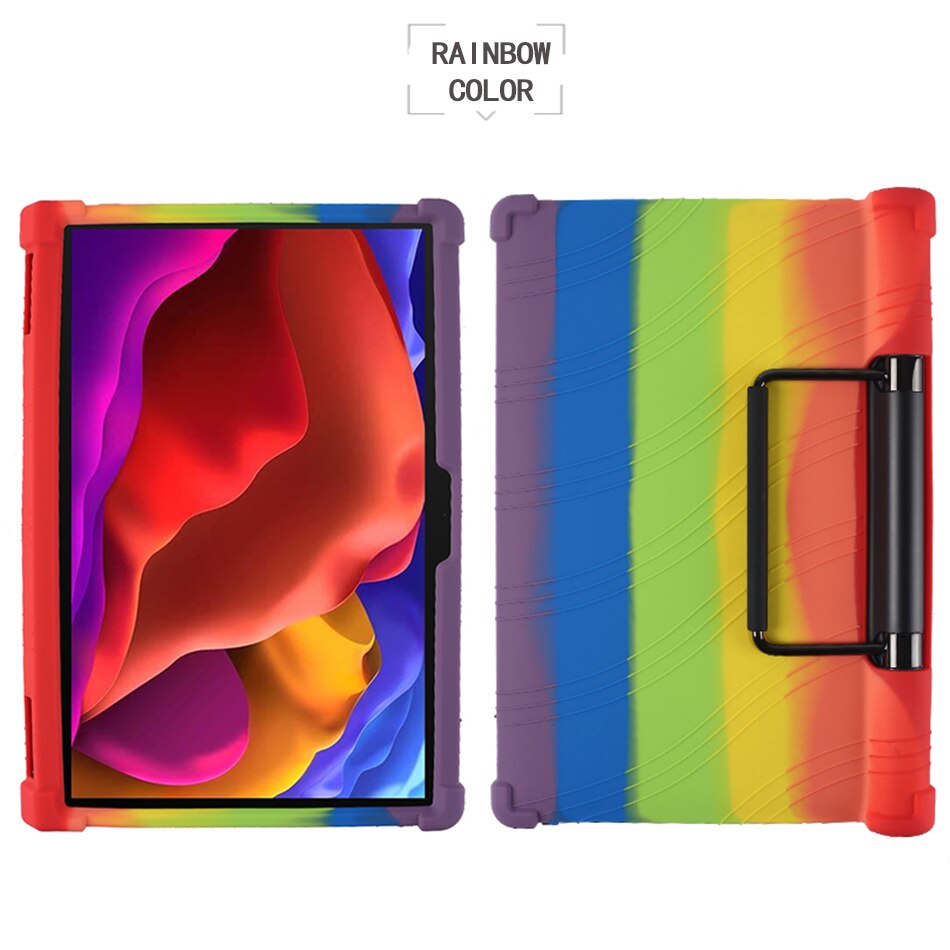 Zachte Shockproof Case Voor Lenovo Yoga Tab 13 (Lenovo Yoga Pad Pro) YT-K606F 13 &quot;Tablet Pc Silicon Beschermende Cover Met Kickstand