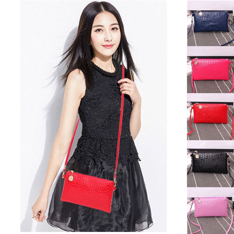 Women Casual Solid Shoulder Bag Tote Handbag Messenger Mini Bags Clutch Coin Purse One Size For Girls