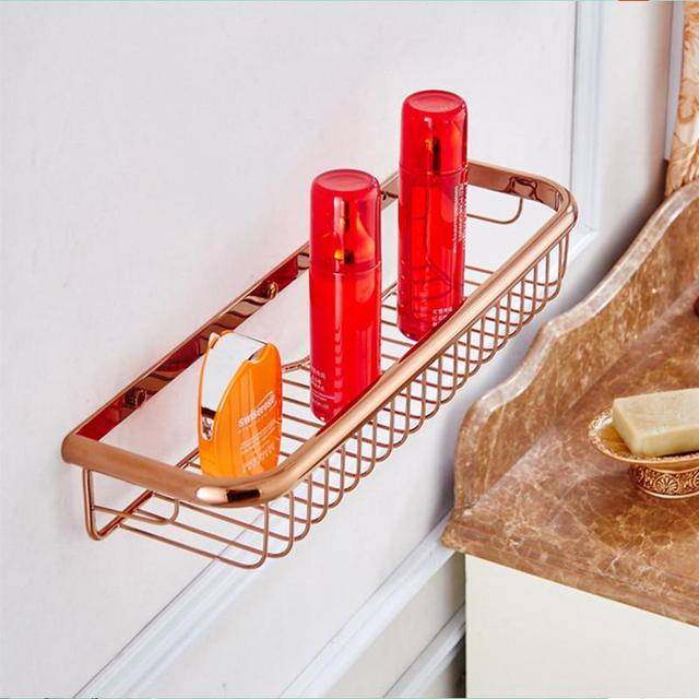 Biggers-Juego de accesorios de baño de cobre rosa de lujo, soporte de papel, barra de toalla, jabonera, soporte para vaso,