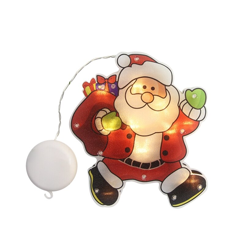 Waterproof Christmas Decorations Window Blinking Lights with Suction Cup Hanging 090F: Christmas backpack