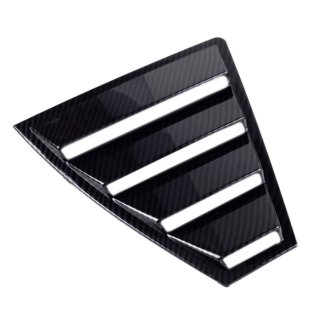 beler 2 PCS Carbon Fiber Black Style Rear Window Quarter Panel Side Vent Trim Cover ABS Fit for Hyundai Elantra