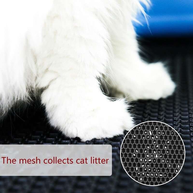 Cat Litter Box Mat Waterproof Mat Cat Litter Anti-Take-out Mat Pet Mat EVA Double-Layer Anti-Spill Mat Sand Mat Toilet Mat