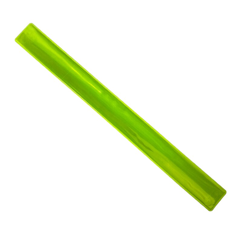 10 stk 41cm reflekterende armbånd armbånd cykelbind bukser benrem slap band tape til løb ridning sikkerhed synlighed: 10 stk fluorgul