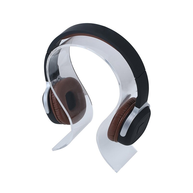 Acrylic Headphone Bracket U-Shaped Headset Holder Hanger Hook Earphone Sticky Display Stand Durable Safe Storage Shelf