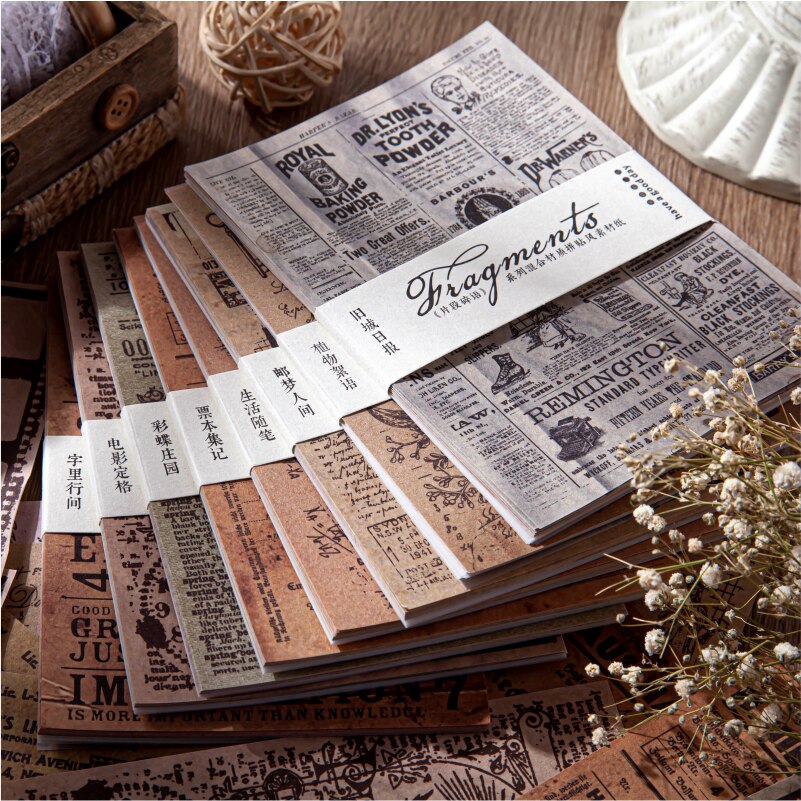 30 Stks/partij Movie Clip Vlinder Mix Materiaal Papier Junk Journal Planner Scrapbooking Vintage Decoratieve Diy Ambachtelijke Papier