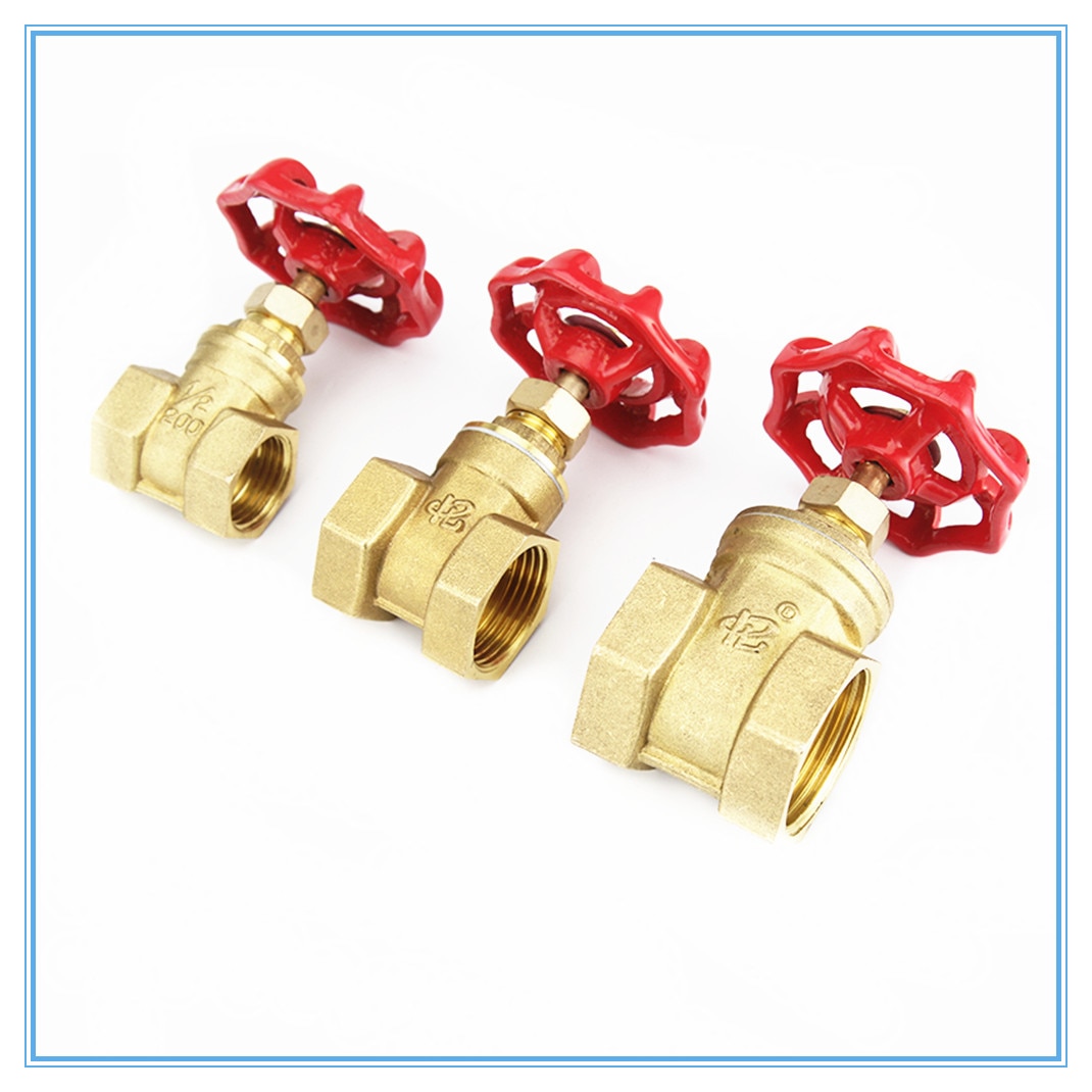 Copper gate valves DN15 20 25 water valve switch valve Internal thread Gate valves