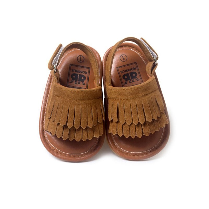 Freizeit Quaste Baby Sandalen Sommer Baby Mädchen Sandalen Kinder PU Clogs Schuhe
