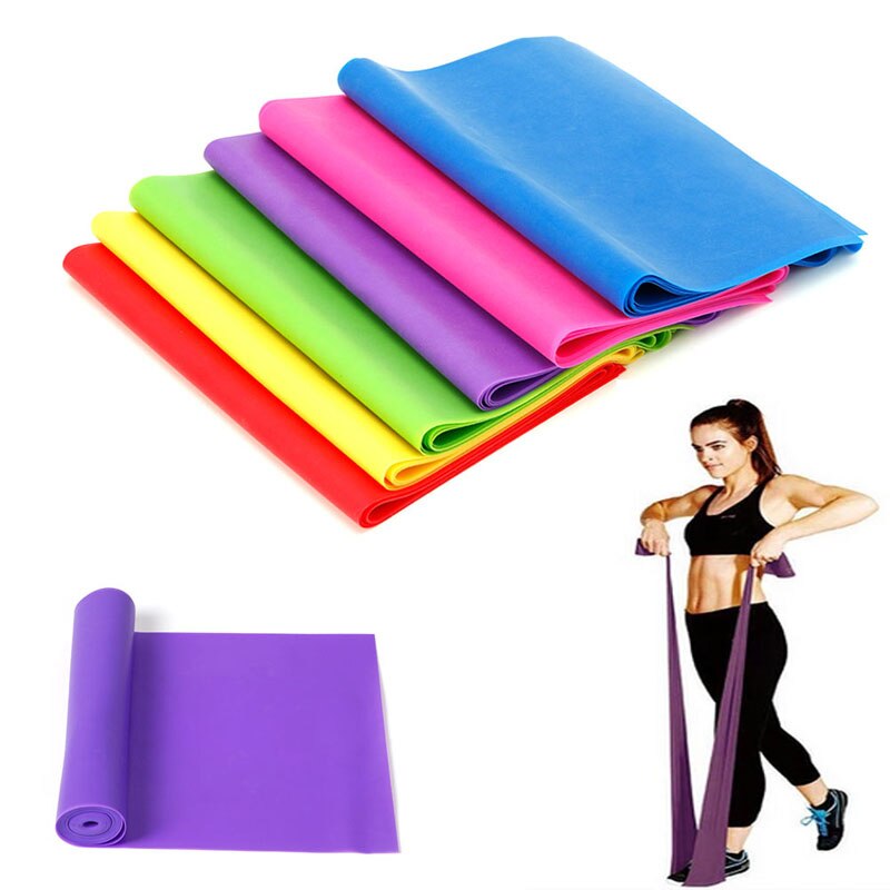 1,2 M elástica Yoga Pilates de goma elástico brazo de la banda de ejercicio pierna Fitness