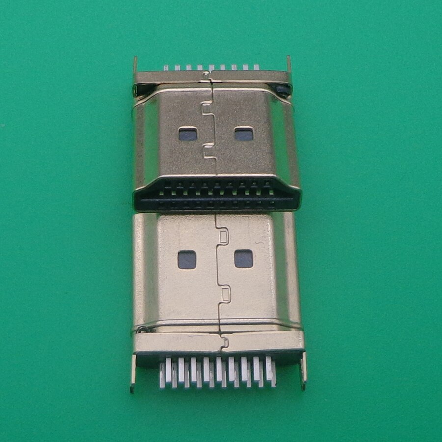 2pcs HDMI 19 pin male plug interface Connector,2 row pins 19Pin(10pin 9pin) 1.6MM spacing for HD equipment HDMI socket