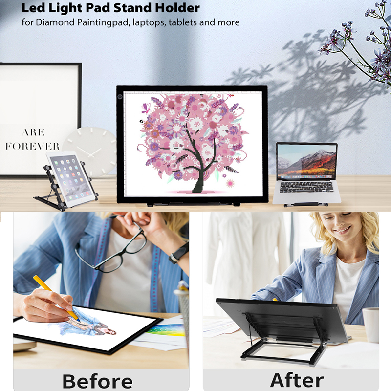 Klapp Ständer Diamant Malerei Licht Pad Halfter 5D Diamant Malerei Zubehör Licht Kasten Tisch Verfolgung Zeichnung Bord Halfter