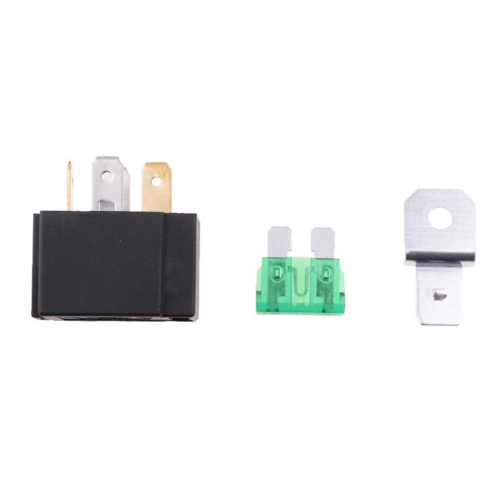 Relais fondu sur/Off 12V 30A | Fusible pour automobile, vélo de voiture à 4 broches, normalement ouvert