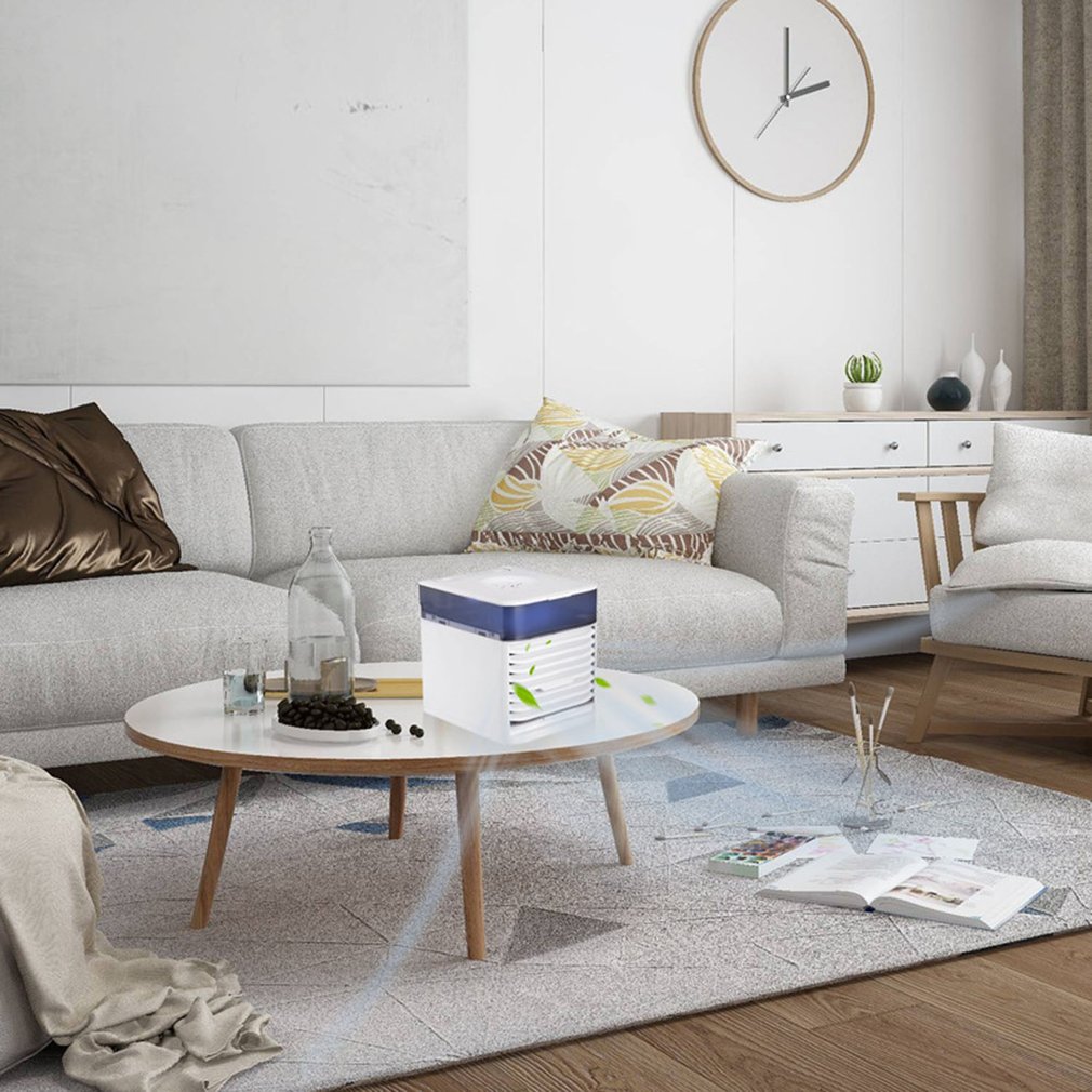 Mini Air Conditioner Air Cooler Fan 7 Colors Light USB Portable Air Conditioner Sterilization isinfection Air Cooling Fan