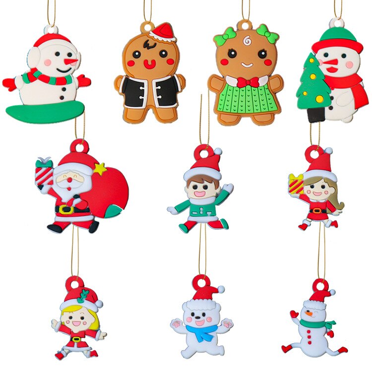 Gingerbread homem enfeites de natal feliz natal para o ano novo 2022 decorações da árvore de natal pingente festival casa decorações: I