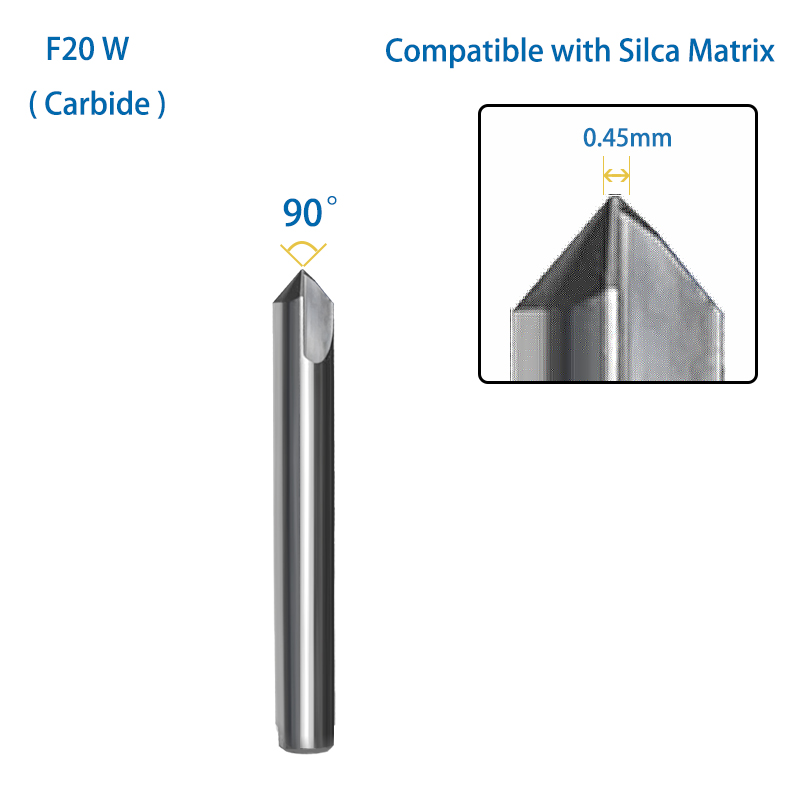 Milling Cutter F1 F20 F59 F6 F39 in Carbide Compatible with SILCA Matrix Key Duplicating Machine Locksmith Tools: Brown