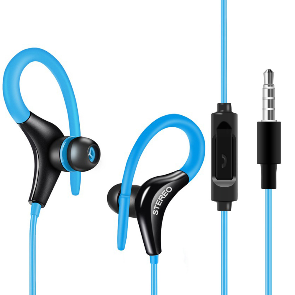 Mode Wired Sport Hoofdtelefoon Stereo Bass Oortelefoon Gaming Oordopjes Running Koptelefoon Met Mic Oorhaak Headset Voor Telefoons Xiaomi