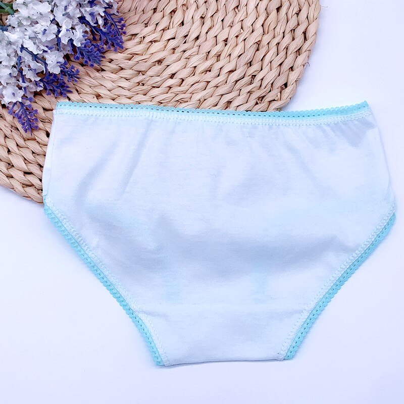 12 Stks/partij Meisjes Solid Briefs Ondergoed Kinderen Katoenen Korte Broek Kids Slipje 1-2Years