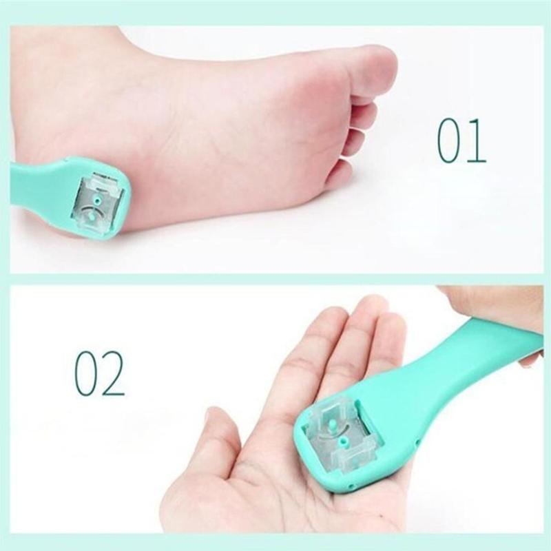 Beauty Heel Cuticle Scraper Cutter Foot Care File Tool Pedicure Razor Blades Foot Rasp Callus Dead Skin Remover File Exfoliating