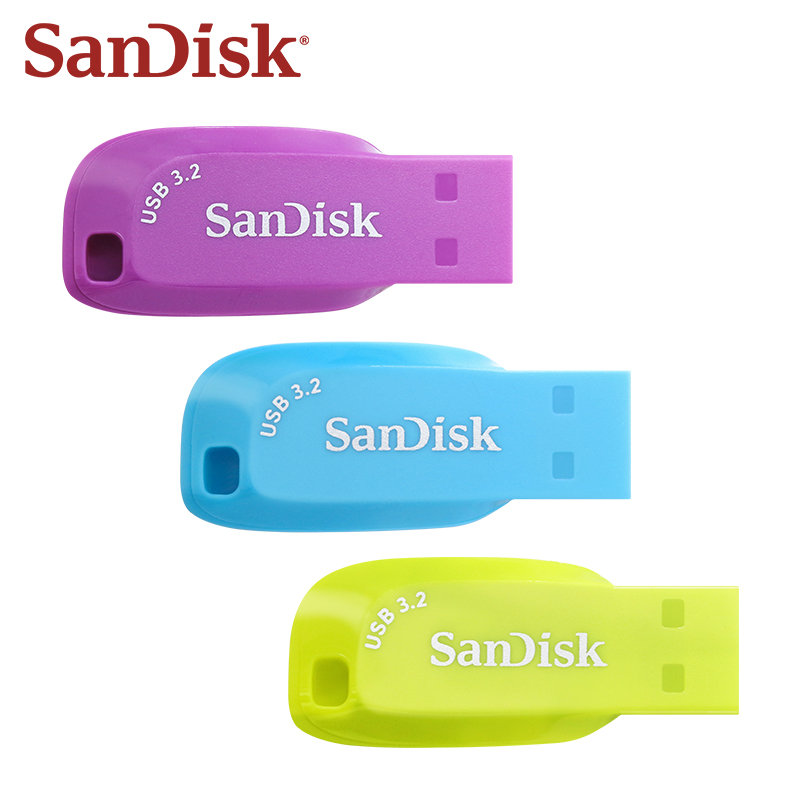 SanDisk USB 3.2 Gen1 CZ410 Ultra Shift Flash Drive 128 GB 64 GB 32 GB Universal Serial Bus Read 100 MB/s Memory Stick Pendrive