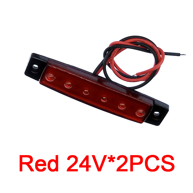 Luz LED para coches, camiones, remolques, luces de liquidación para remolque, barco, luz indicadora, luces para camiones, 2 piezas, 12V, 24V: Multicolor