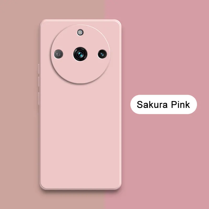 Custodia originale quadrata in silicone liquido per realme 11 pro plus 5g , custodia protettiva morbida 360 per telefono realme 11 11 pro: Neoprene / Rosso