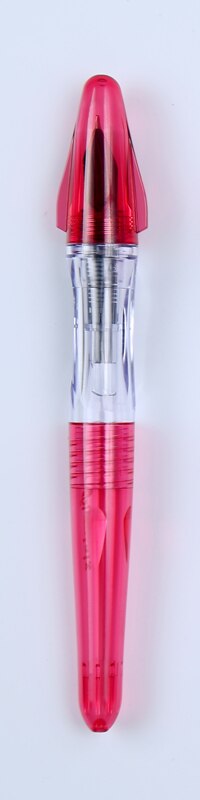 Stylo-plume pilote Pluminix, pointe plate transparente, Extra-petite, pointe audacieuse, calligraphie arabe japonaise Kawaii: Rouge / B