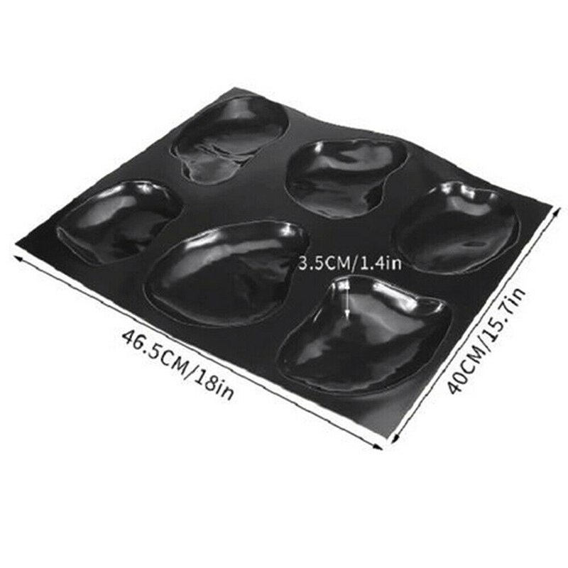 Master Pebbles Casts Concrete Mold Step Stones Plaster Mold Cobblestones Mould Plastic DC156