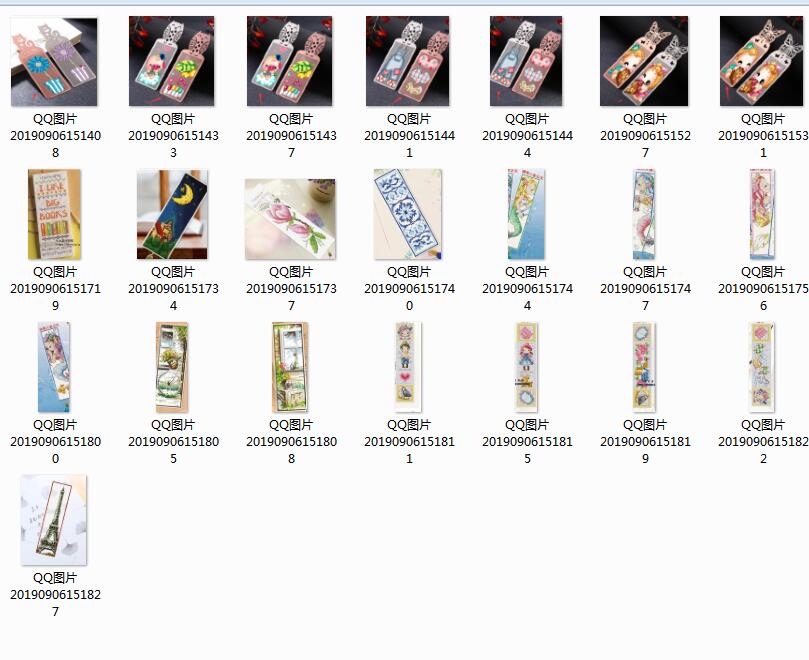 023 Stich Cross Stitch Bookmark Christmas Plastic Fabric Needlework Embroidery Crafts Counted Cross-Stitching Kit-2th