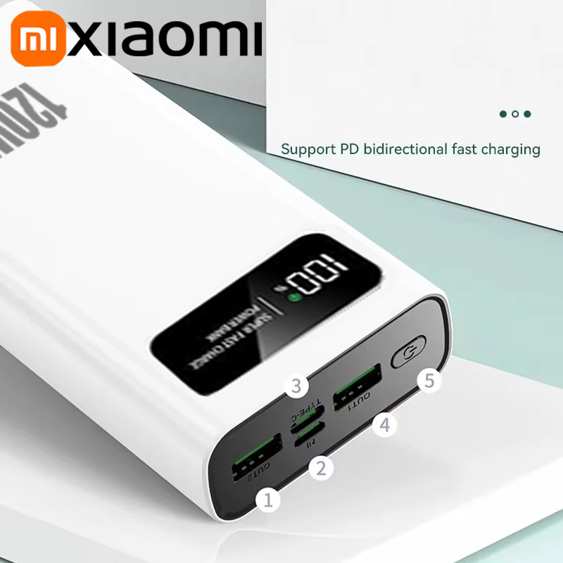 Xiaomi 120W PowerBank Super Fast Charging 200000mAh Large Capacity Portable Emergency Battery Supply Mobile Power For IPhone