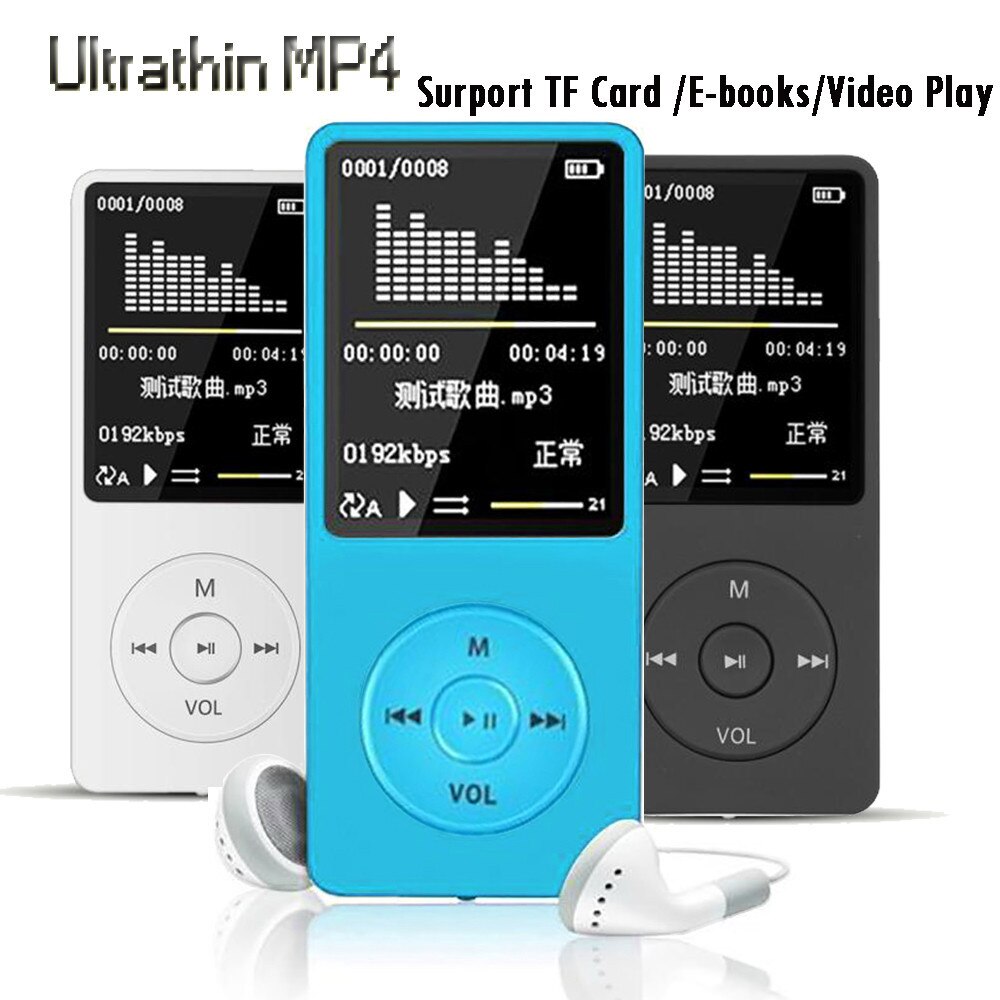 70 Hours Playback MP3 MP4 player Lossless Music Player FM Recorder TF Card Up to 128GB Music Players Built In Microphone J80