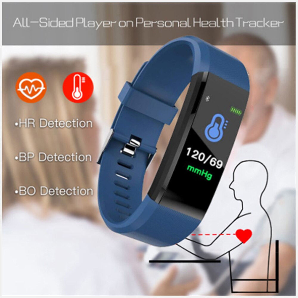 Bracelet Heart Rate Blood Pressure Smart Band Fitness Tracker Smartband Bluetooth Wristband for fitbits Smart Watch