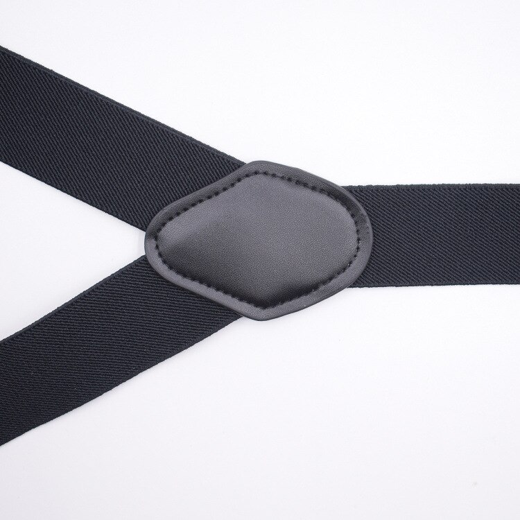 OLOME120cmx3.5cm Zwarte Bretels Mannen Vrouwen 3 Clip Verstelbare Bretels Voor Broek Bretels
