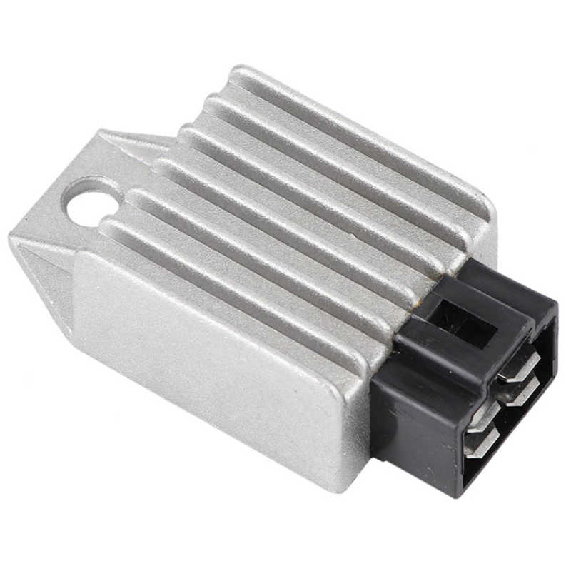 Universele Motorfiets Motor 12V Spanningsregelaar Gelijkrichter 4 Pin Voor Scooter Bromfiets Atv Gokarts Buggie GY6 Motor 50cc-150cc
