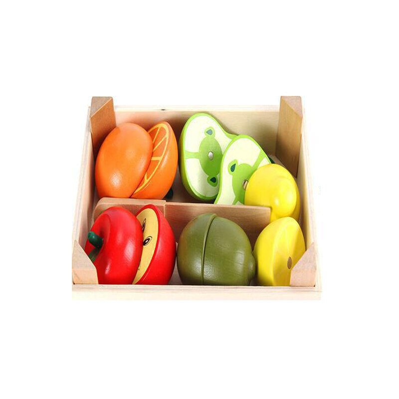 Montessori coupe Fruits et légumes jouets en bois classique jeu Simulation cuisine série jouets cuisine jouets éducation précoce: 3