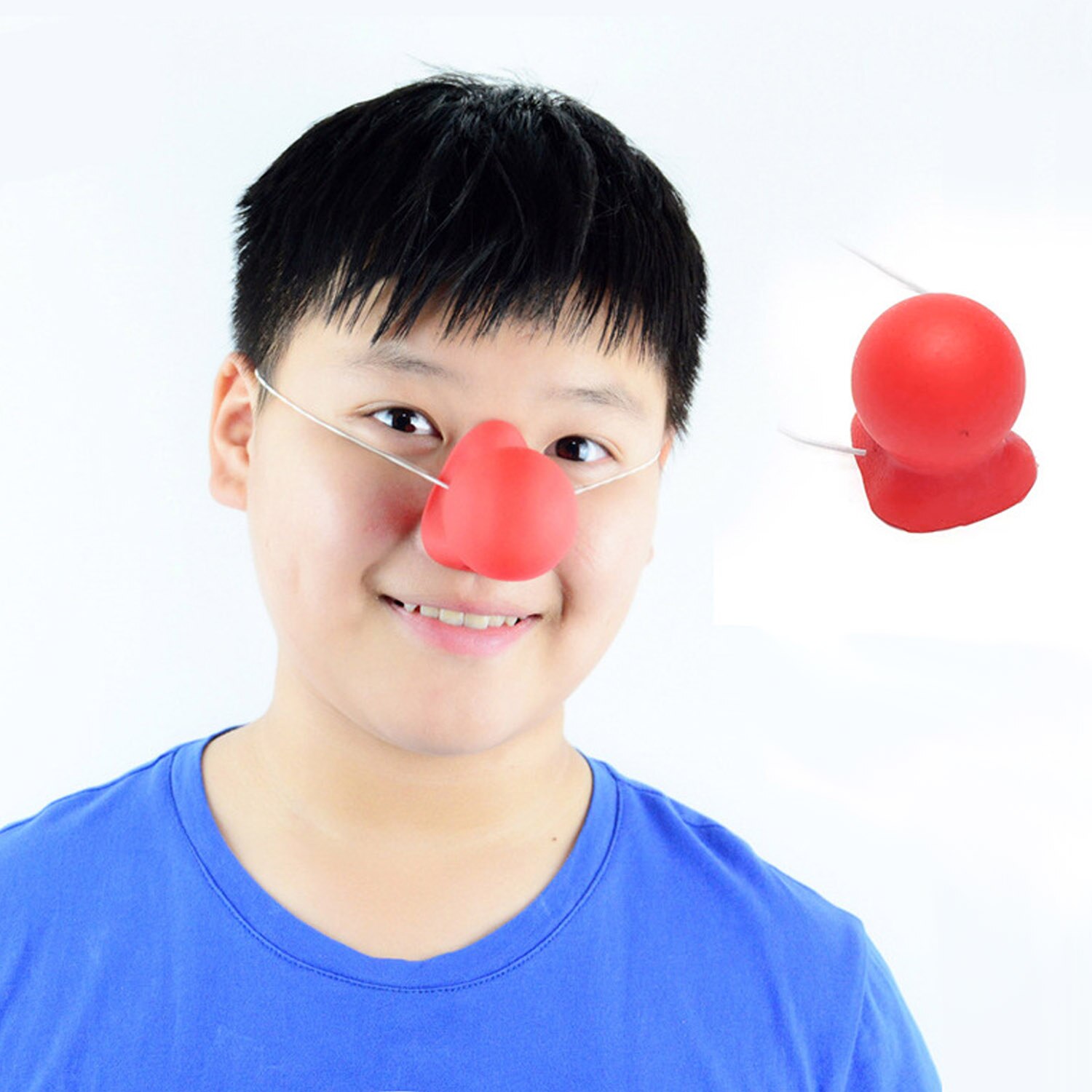 Besegad 5PCS Funny Squeaking Rode Clown Neuzen voor Halloween Maskerade Parade Festival Carnaval Circus Party Kostuum Levert