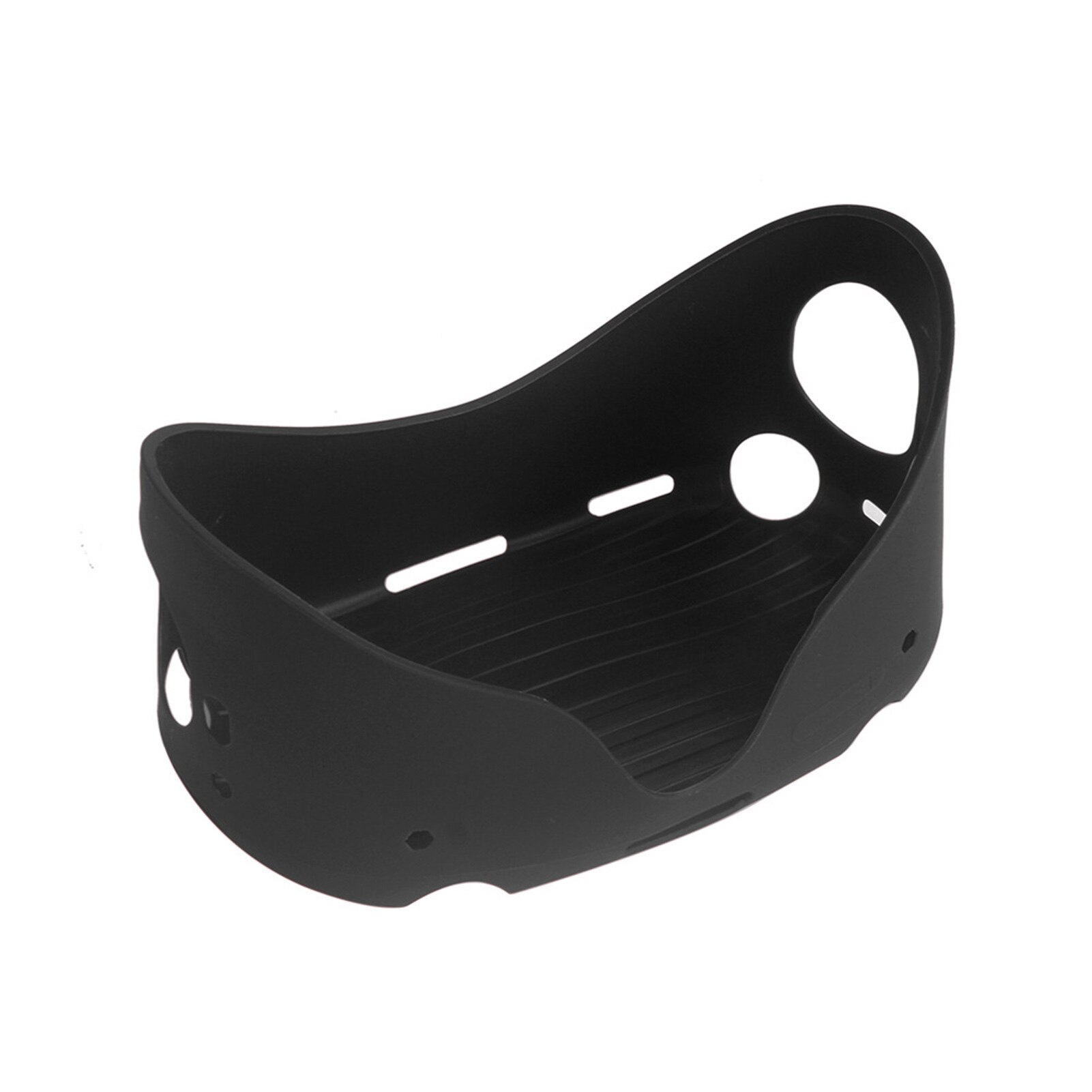 Vr Helm Beschermende Front Cover Voor Oculus Quest 2 Siliconen Anti-Throw Bescherming Shell Voor Oculus Quest 2 Headset accessoires: Black