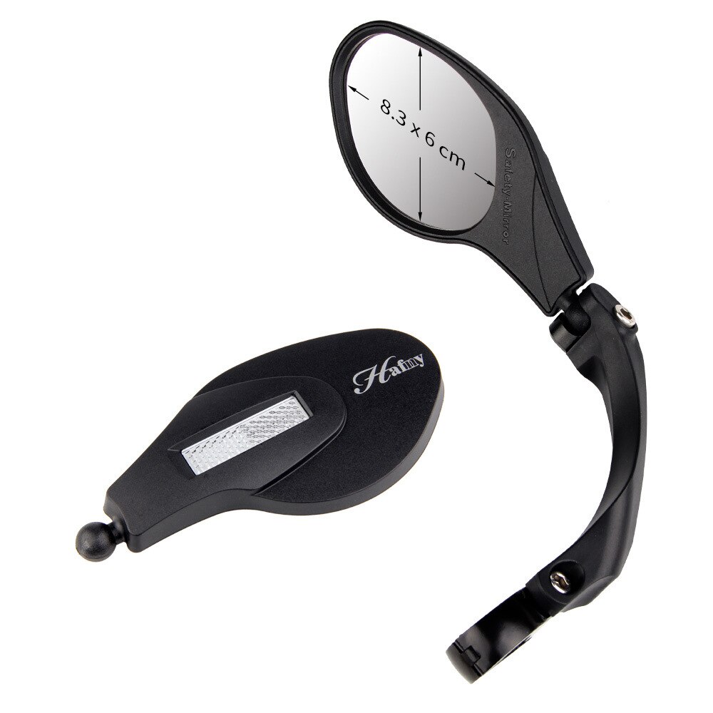 Hafny Fiets Rvs Lens Spiegel Mtb Stuur Side Veiligheid Achteruitkijkspiegel Racefiets Fietsen Flexibele Achteruitkijkspiegel Spiegels